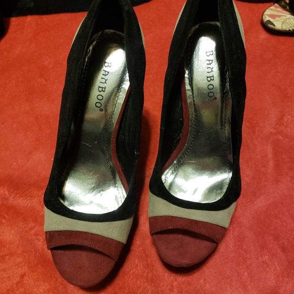 bamboo platform heels